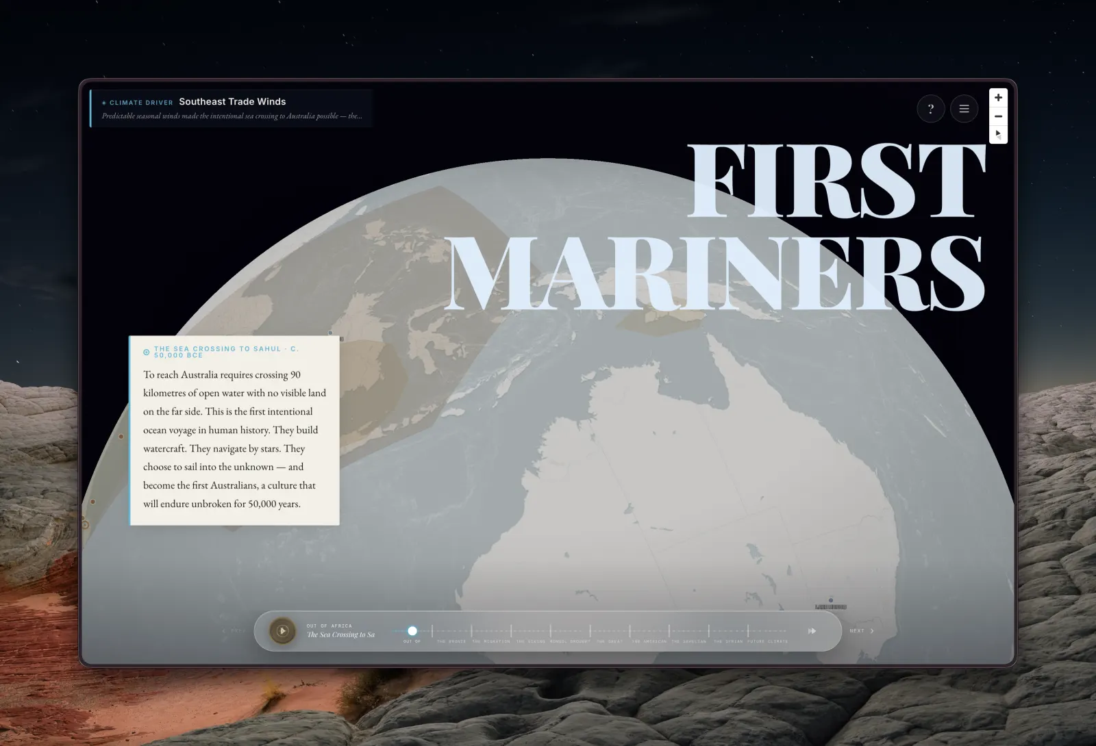 Climate Migration Map project preview
